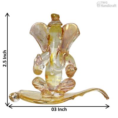 Crystal Ganesh Statue Figurine Manufacturers in India return gifts for