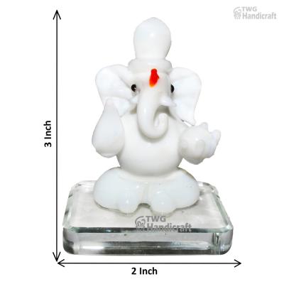 Crystal Ganesh Statue Figurine Manufacturers in Delhi gifts for Ganesh