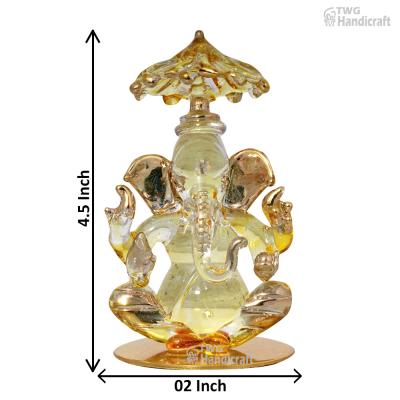 Crystal Ganesh Statue Figurine Manufacturers in Delhi Export Quality C