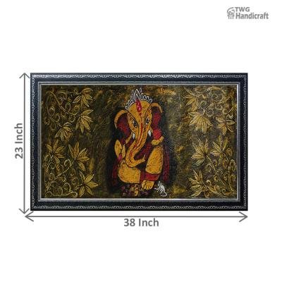 Ganesha Canvas Painting Wholesalers in Delhi Musical Ganesha Art Painting