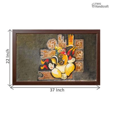Ganesha Canvas Painting Wholesalers in Delhi | Buy Online Factory Price