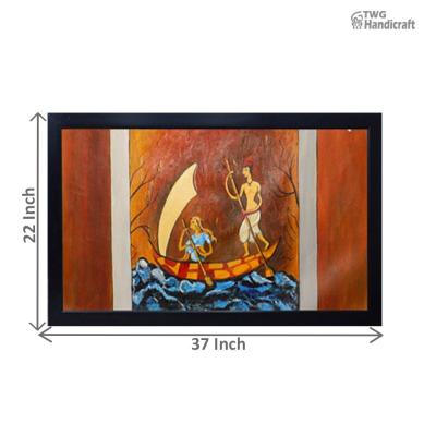 Handmade Paintings Wholesalers in Delhi Indian Trditional Acrylic Canvas Painting