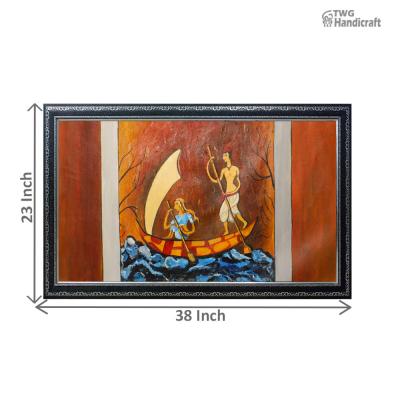 Handmade Paintings Suppliers in Delhi Indian Trditional Acrylic Canvas Painting