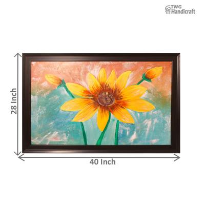 Handmade Paintings Wholesale Supplier in India | Floral Art Canvas Painintg
