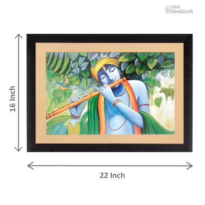Radha Krishna Painting Manufacturers in Kolkatta with Shining Effect in HD Quality