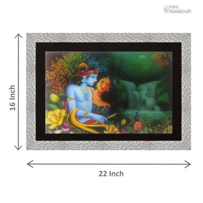 Radha Krishna Painting Wholesalers in Delhi with Shining Effect in HD Quality