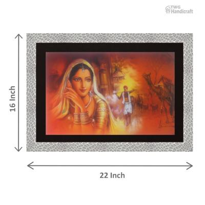 Rajasthani Paintings Manufacturers in India Rajathani Village themes