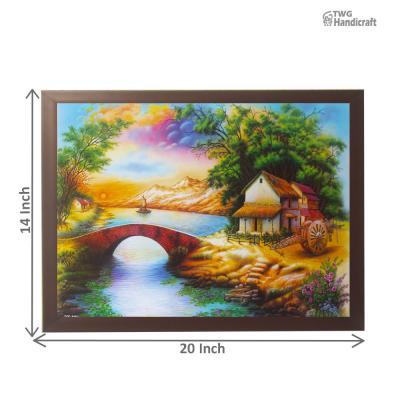 Nature Theme Paintings Wholesale Supplier in India River View Paintings