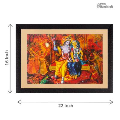 Radha Krishna Paintings Wholesale Supplier in India wall art Paintings Frames