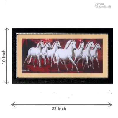  White Horse Paintings Manufacturers in India 7 Horse textured Painting