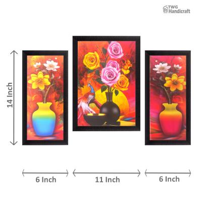 Floral Paintings Wholesalers in Delhi Flower wall art Factory