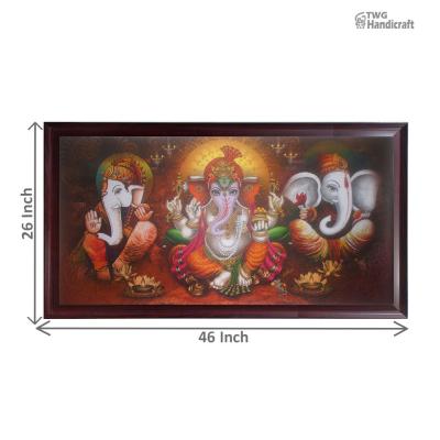 Lord Ganesha Paintings Manufacturers in India Wall frames factory