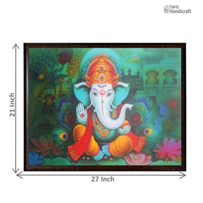 Exporters of Lord Ganesha Paintings with Good Quality Framing