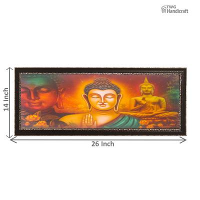 Buddha Painting Wholesalers in Delhi UV Texturedd Wall Painting